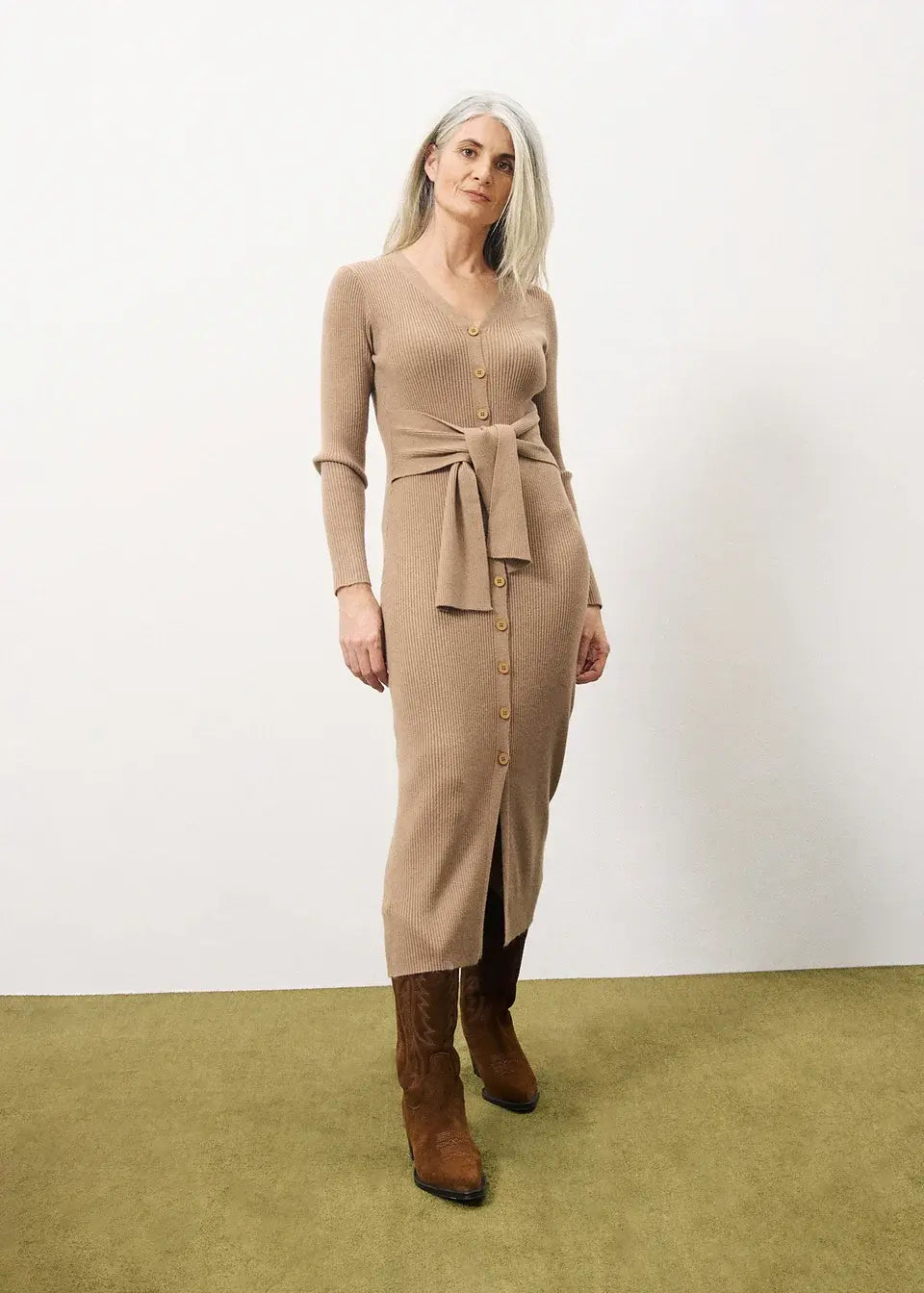 MARGAUX RIBBED SWEATER DRESS