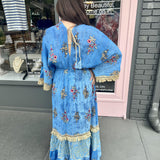 FRINGE DETAIL MAXI DRESS