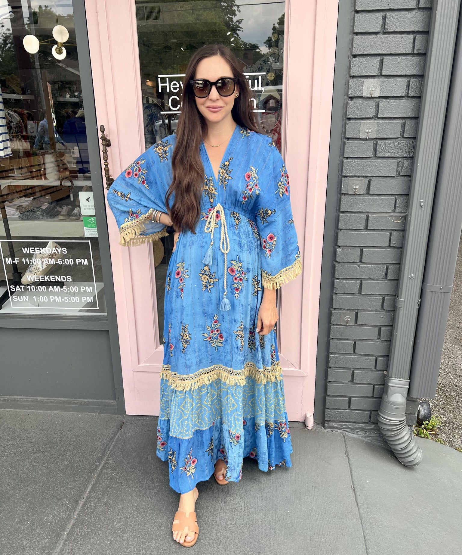 FRINGE DETAIL MAXI DRESS