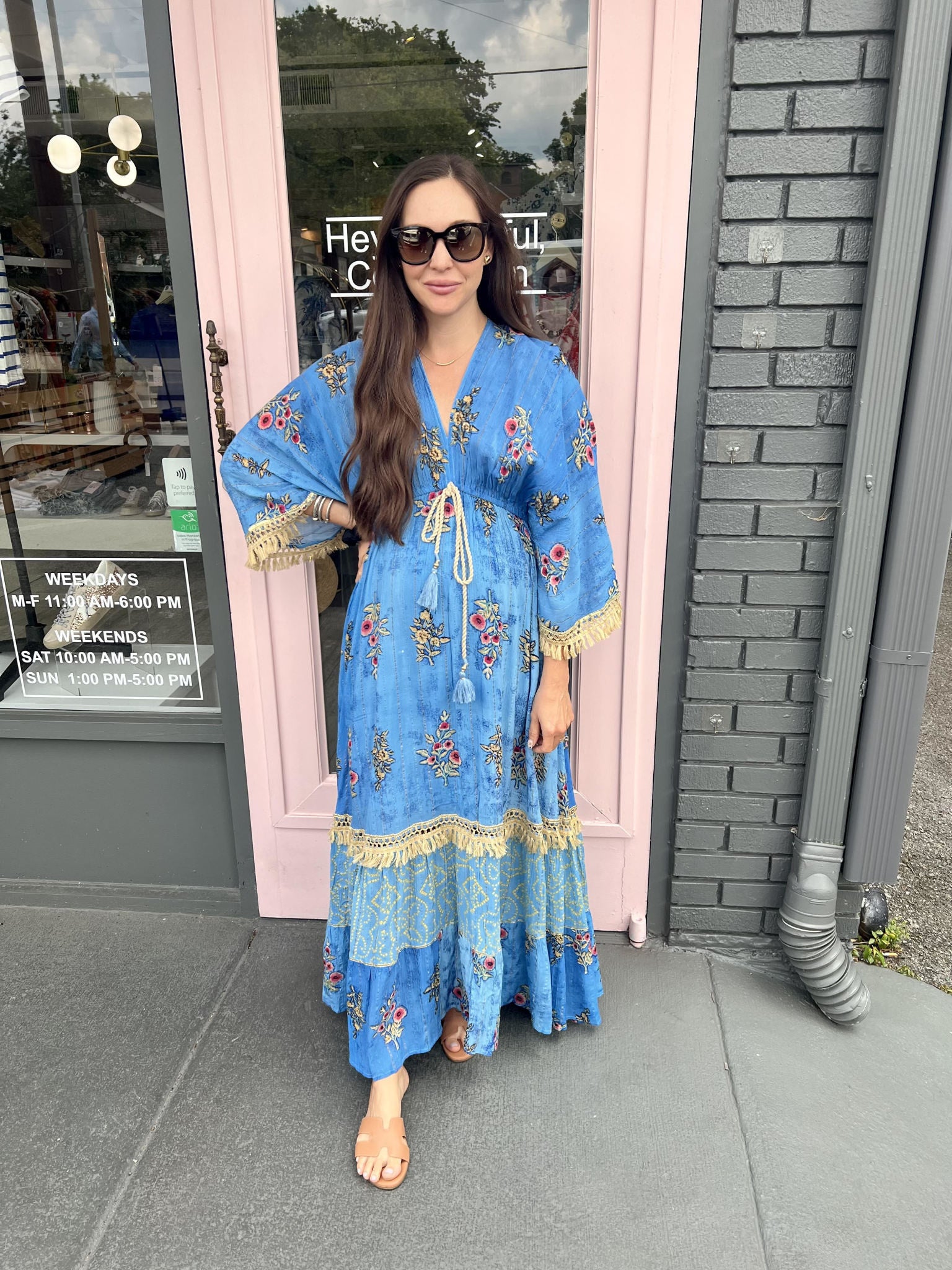FRINGE DETAIL MAXI DRESS