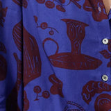 FALL FLORAL TIE FRONT BLOUSE