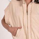 COMFY COTTON ZIPPER VEST