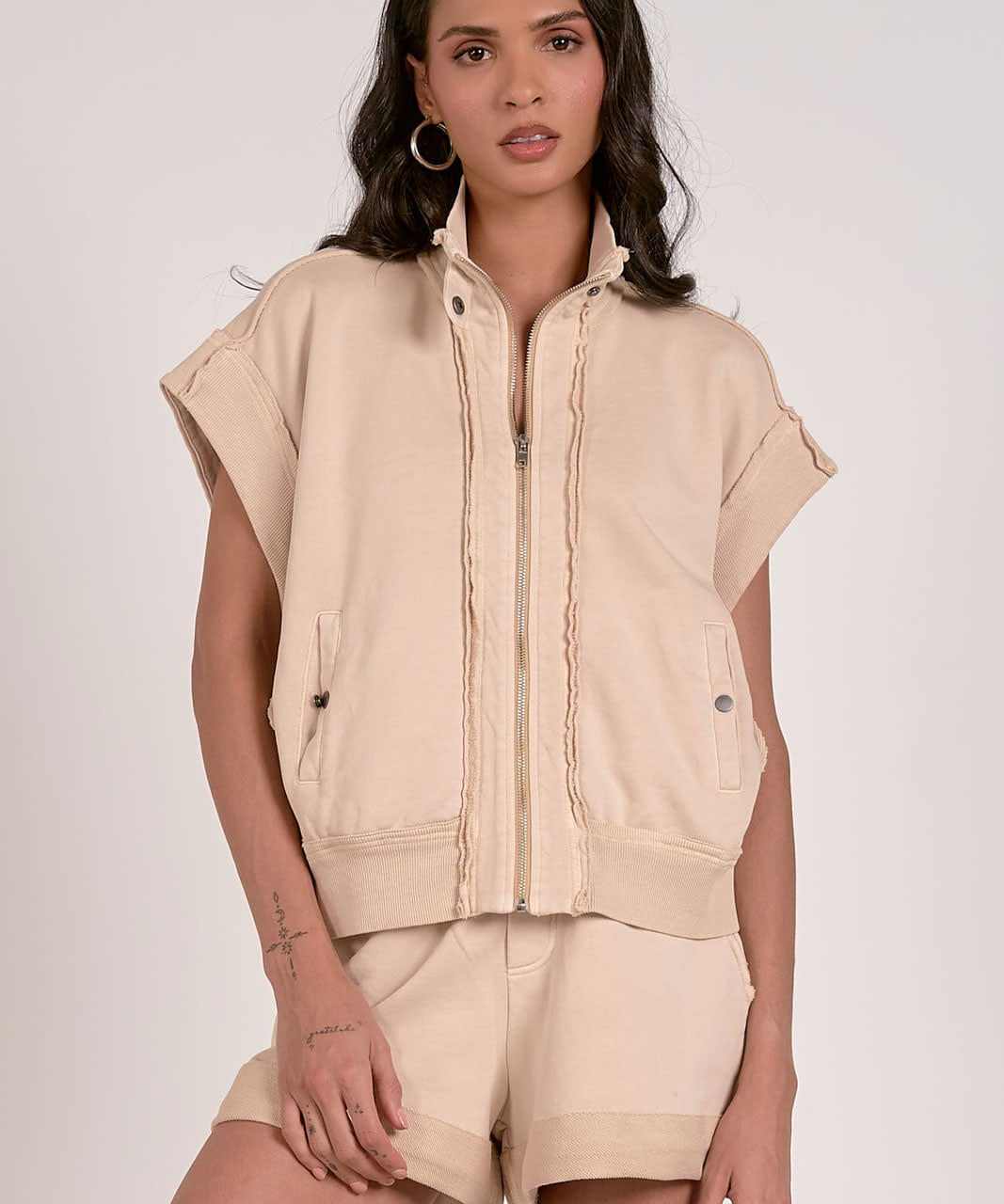 COMFY COTTON ZIPPER VEST