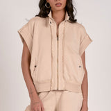 COMFY COTTON ZIPPER VEST