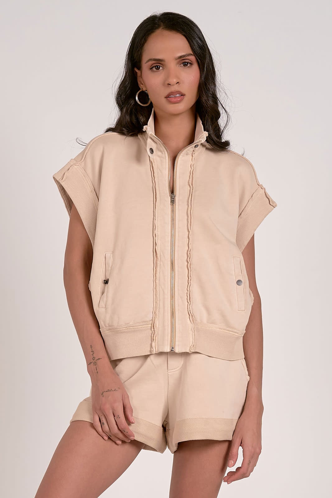 COMFY COTTON ZIPPER VEST