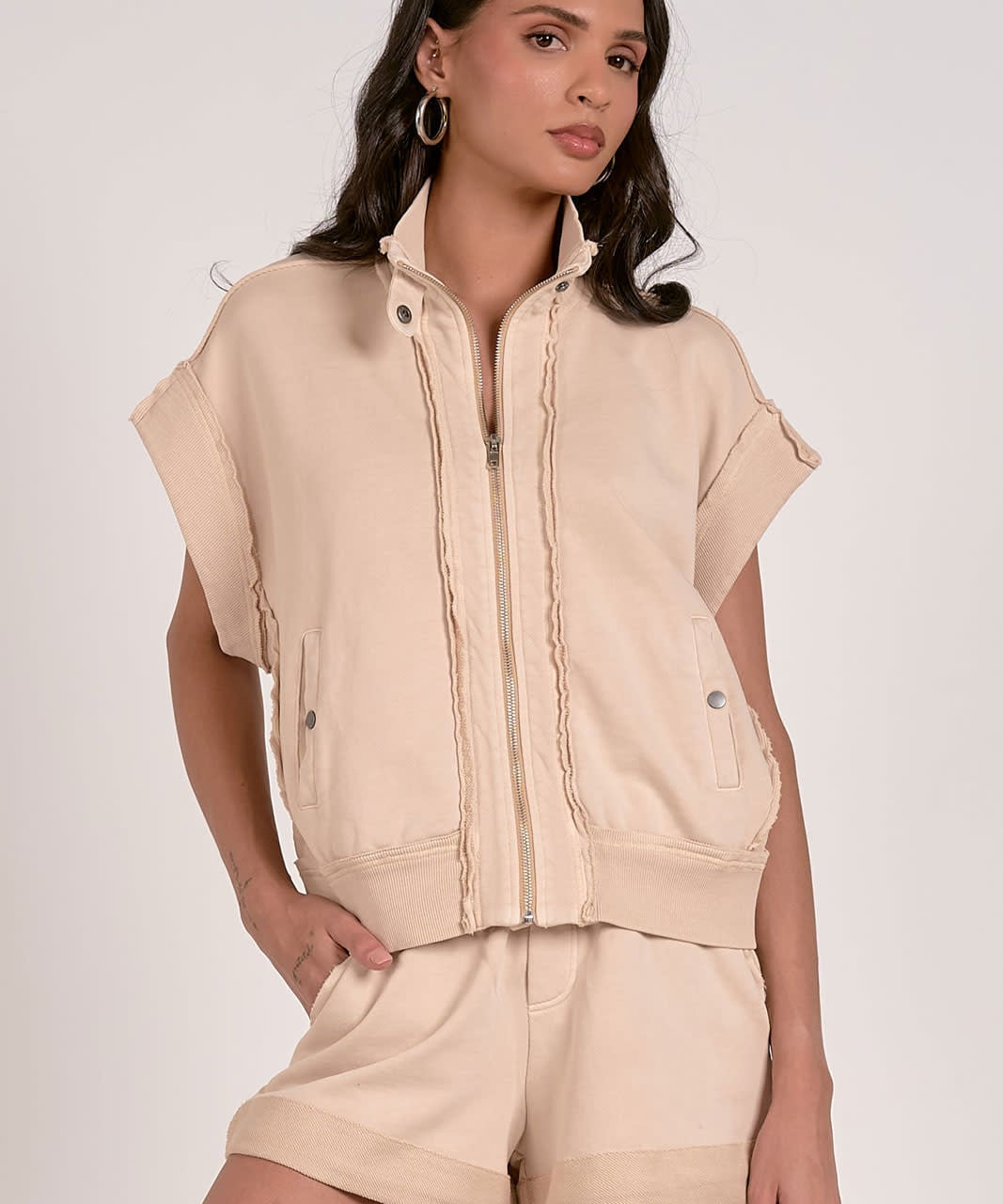 COMFY COTTON ZIPPER VEST