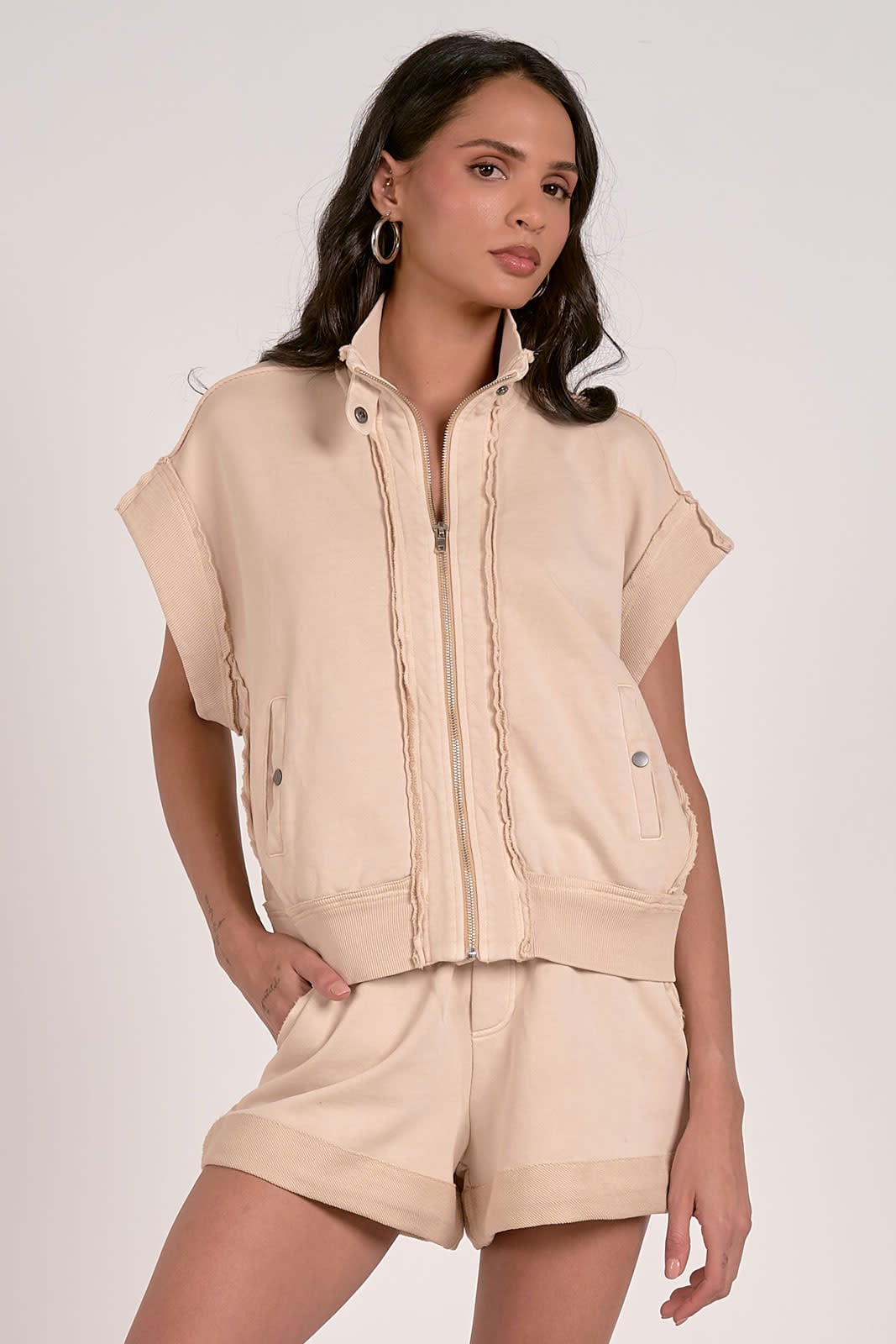 COMFY COTTON ZIPPER VEST