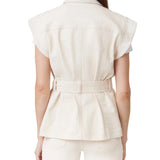 VEST WITH PLEATED POCKET