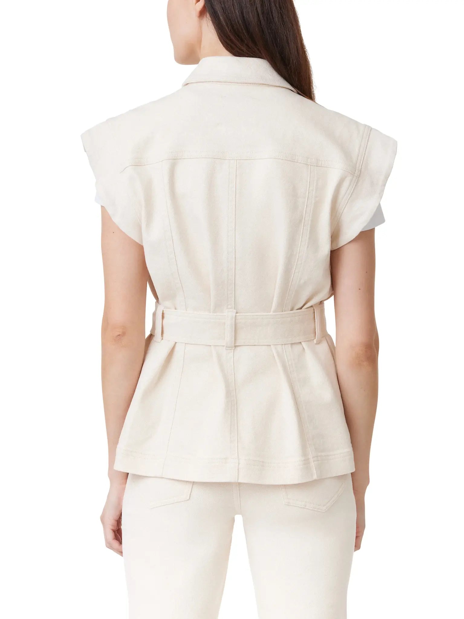 VEST WITH PLEATED POCKET