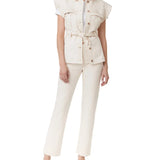VEST WITH PLEATED POCKET