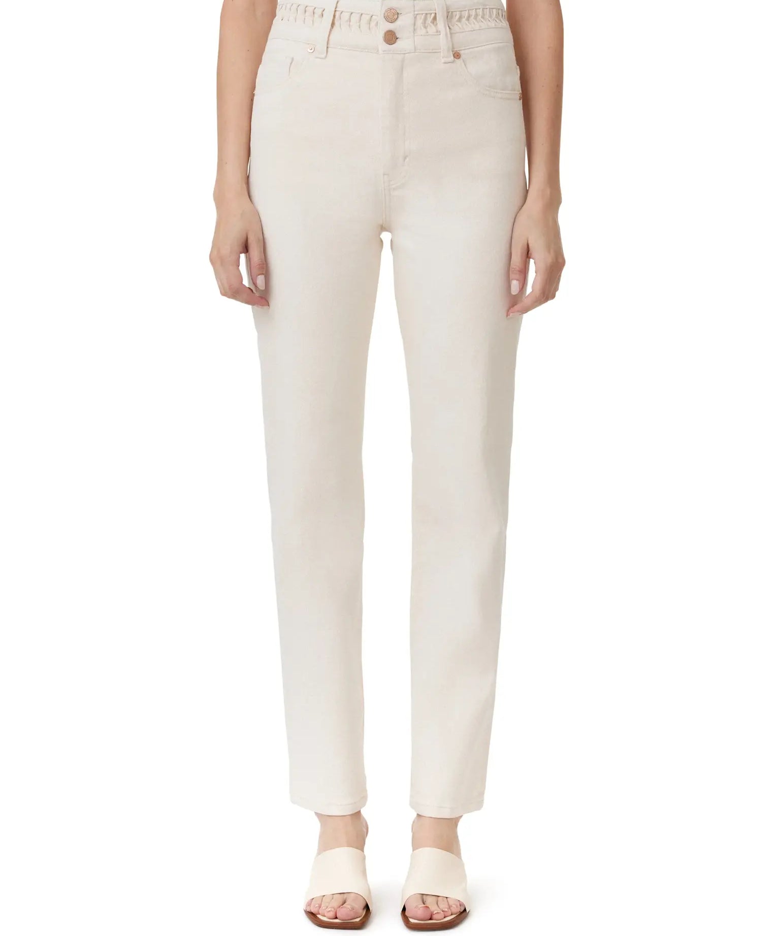HIGH RISE W/PLEATED WAIST BAND