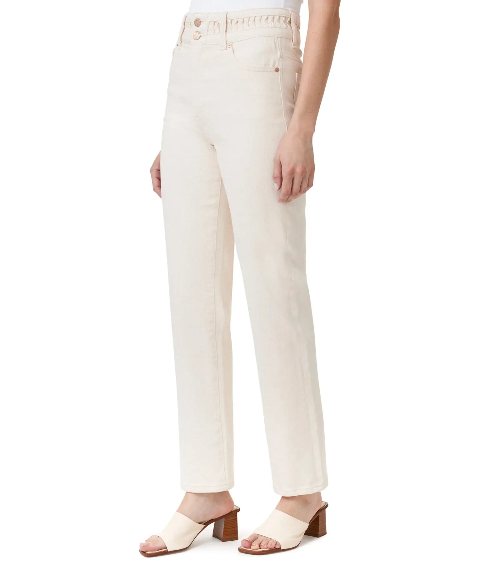 HIGH RISE W/PLEATED WAIST BAND