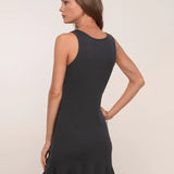 TORI SIDE GATHER TANK DRESS