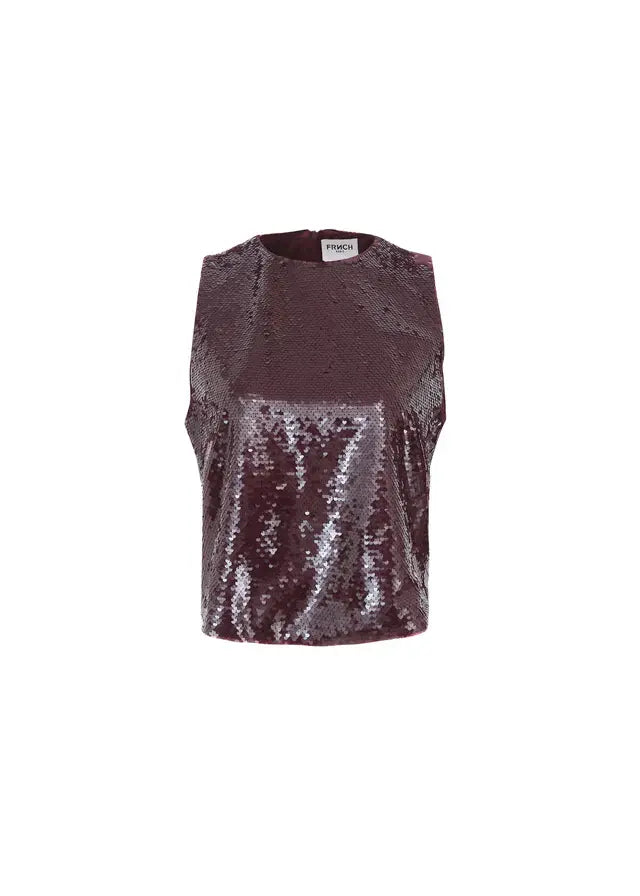 SEQUIN SLEEVELESS TOP