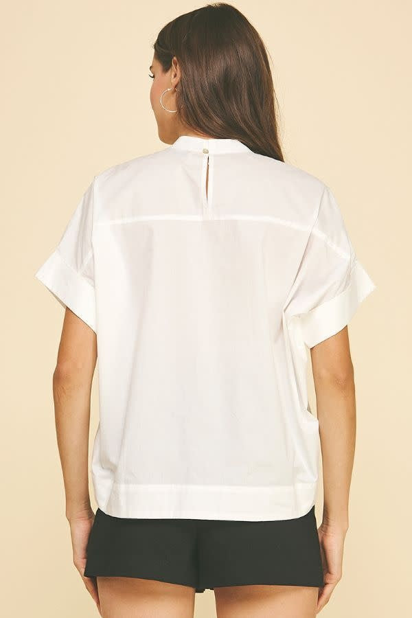 BEAD NECK BLOUSE