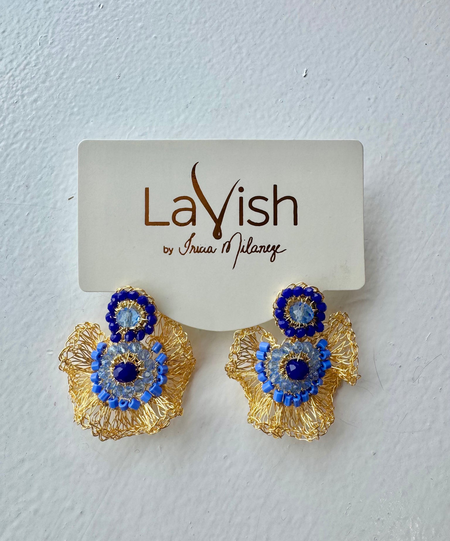 LIA MINI EARRING BLUE