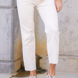High Rise Crop Straight Jean