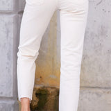 High Rise Crop Straight Jean