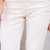 High Rise Crop Straight Jean
