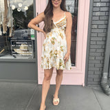 JENNY LEAF MINI DRESS