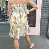 JENNY LEAF MINI DRESS