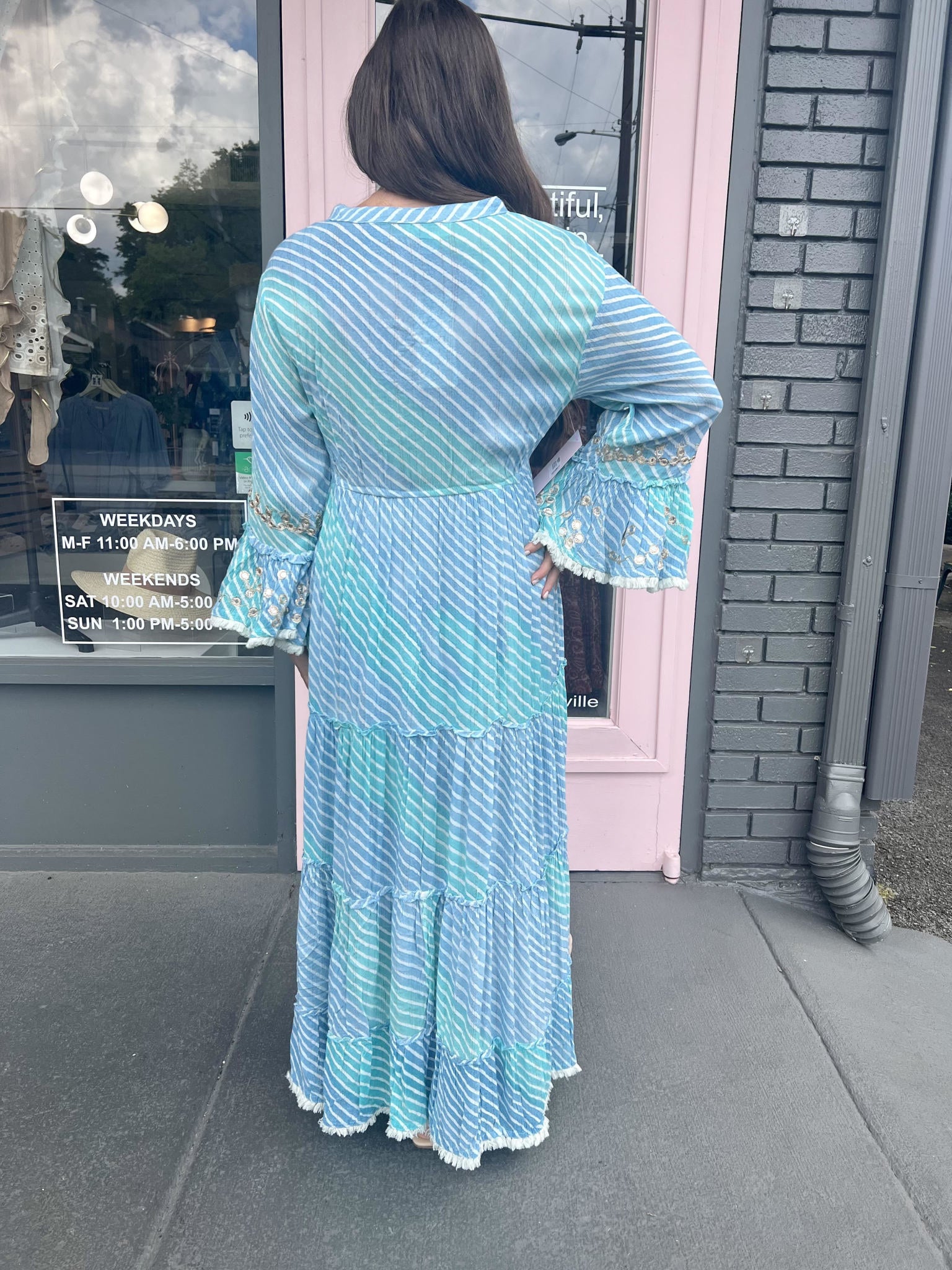 JESS STRIPE MAXI DRESS