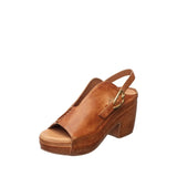 MINDY TAUPE LEATHER HEEL