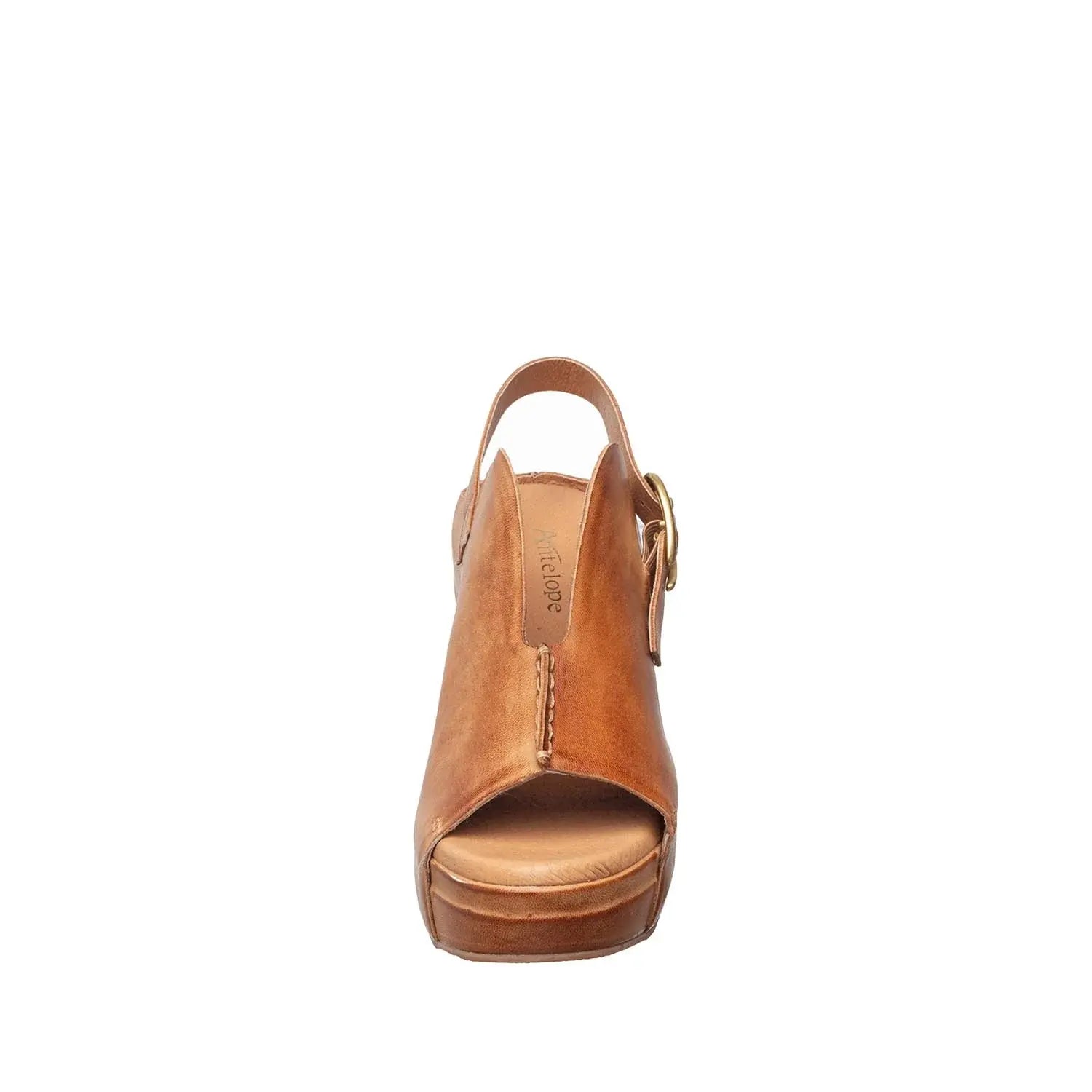MINDY TAUPE LEATHER HEEL