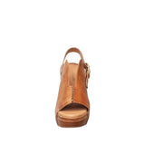 MINDY TAUPE LEATHER HEEL
