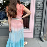 LUREX WRAP MIDI DRESS