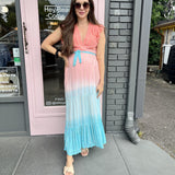 LUREX WRAP MIDI DRESS
