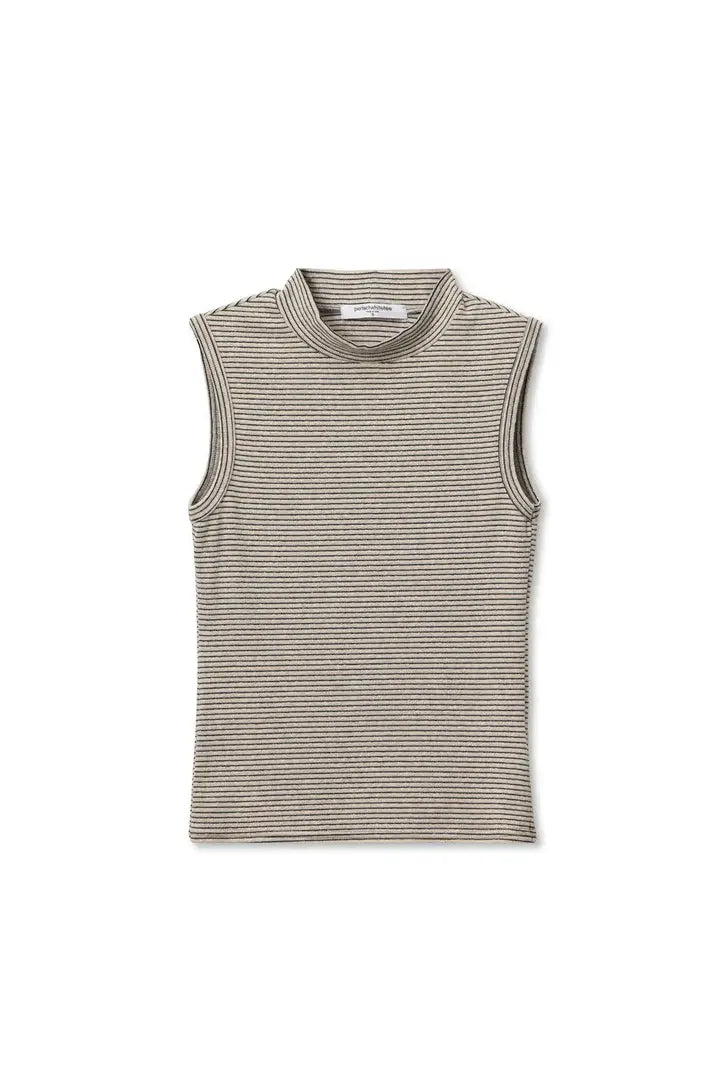 SLVLESS MOCK NECK TANK