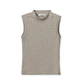 SLVLESS MOCK NECK TANK