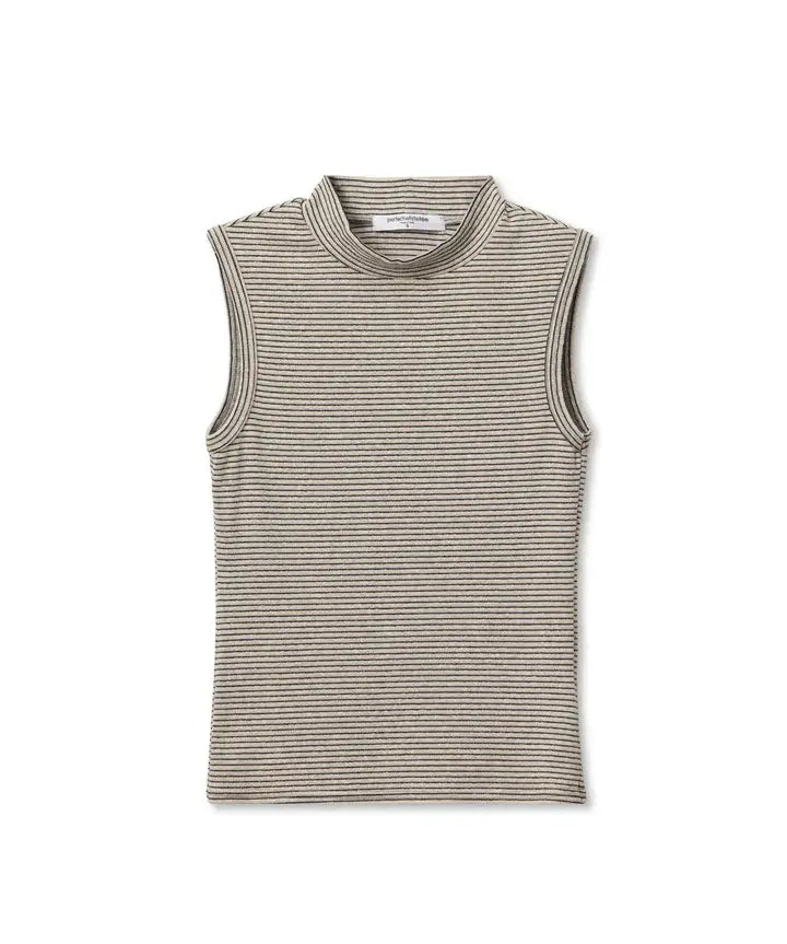 SLVLESS MOCK NECK TANK