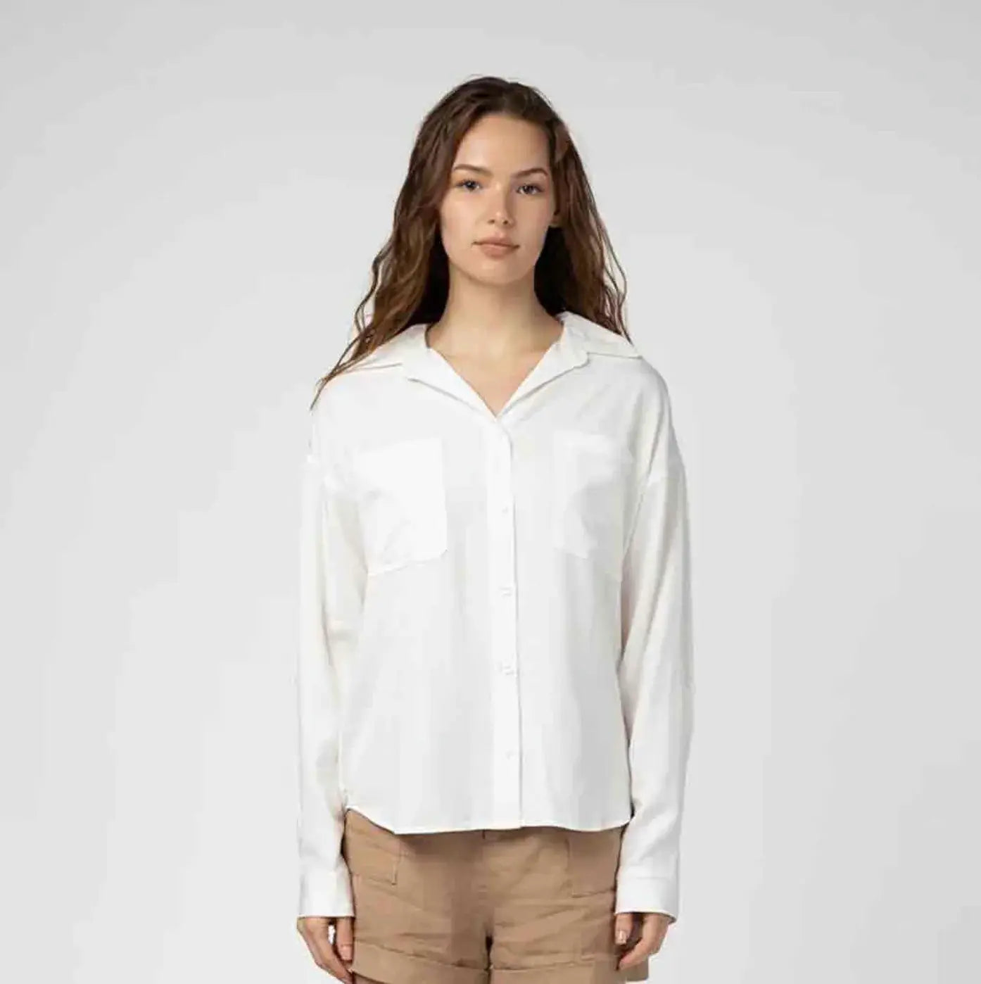 LUXE SATEEN BUTTON DOWN
