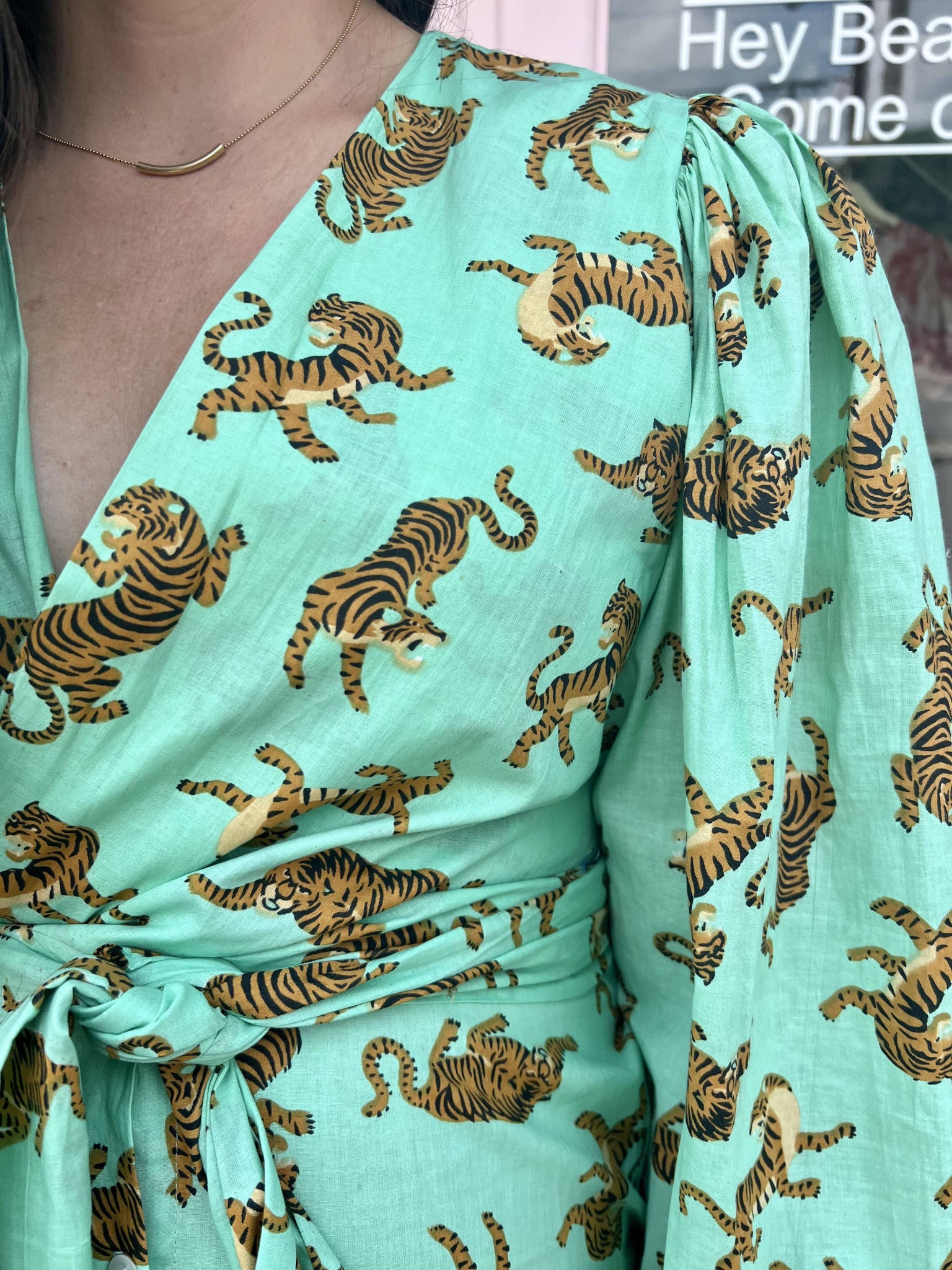 MONICA TIGER MAXI DRESS