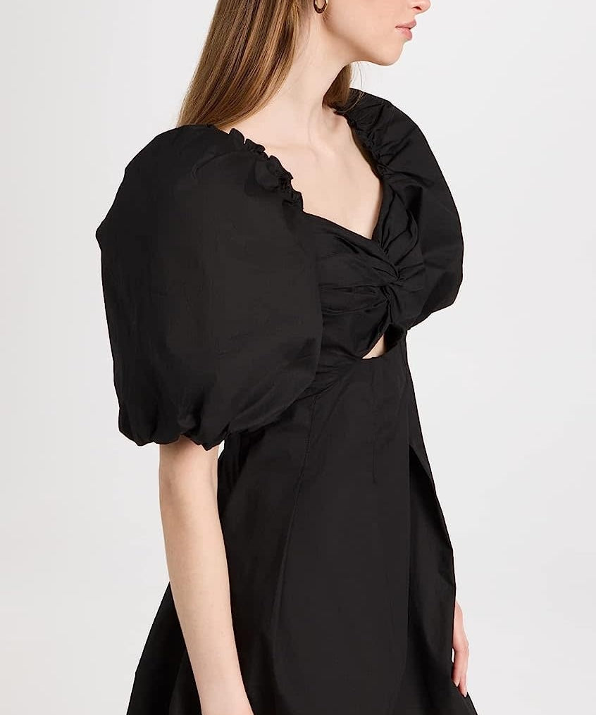 TWISTED BODICE MINI DRESS