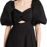 TWISTED BODICE MINI DRESS