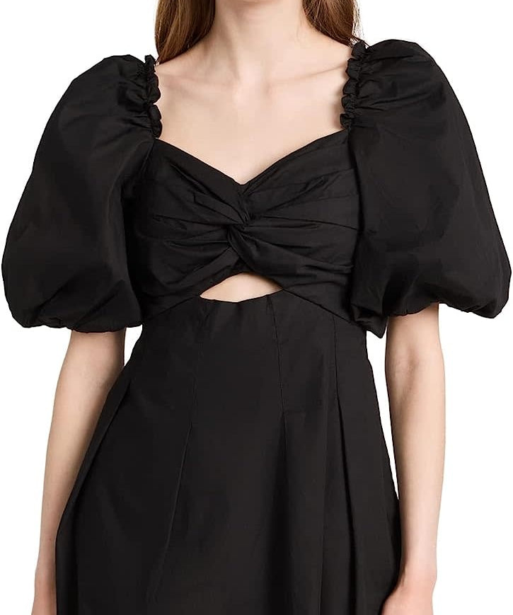 TWISTED BODICE MINI DRESS