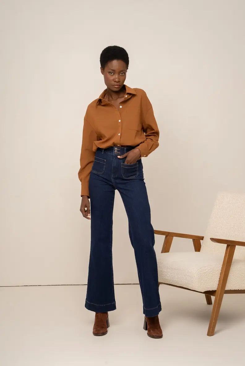 HIGH WAIST FLARE JEAN
