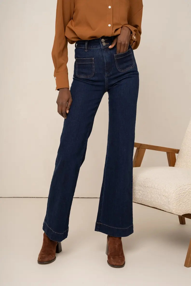 HIGH WAIST FLARE JEAN