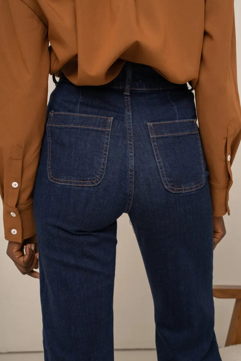 HIGH WAIST FLARE JEAN