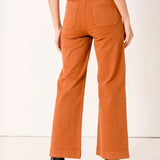 DOUBLE BUTTON ANKLE FLARE JEAN