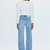 LEXI MID RISE BOWED STRAIGHT