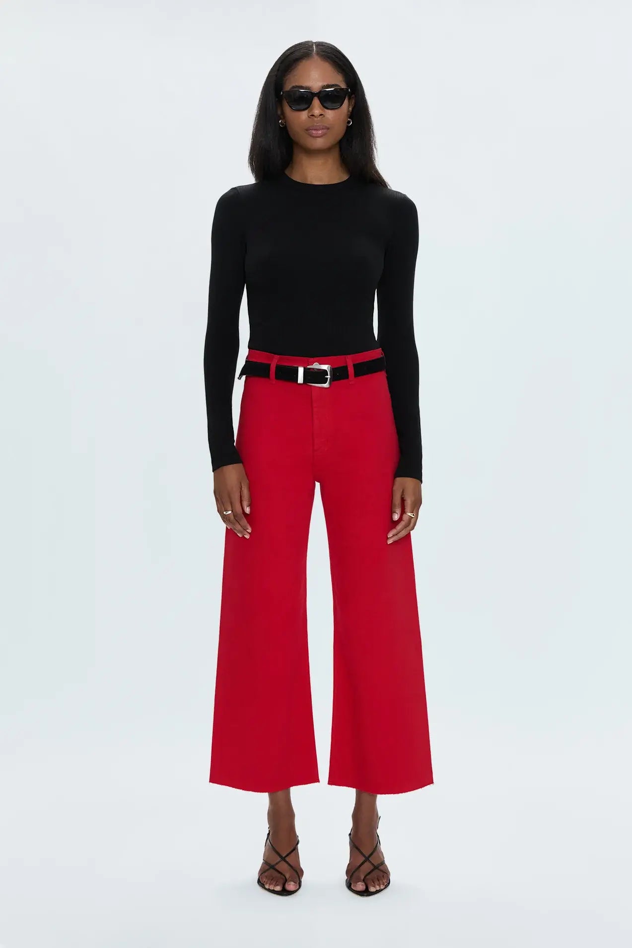 PENNY CROP HIGH RISE WIDE LEG