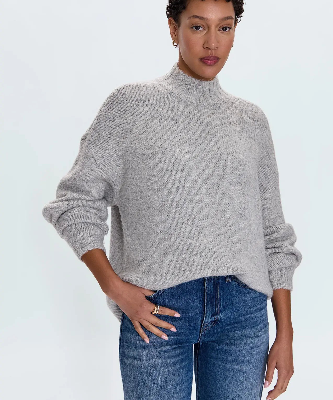 CARLEN MOCK NECK SWEATER