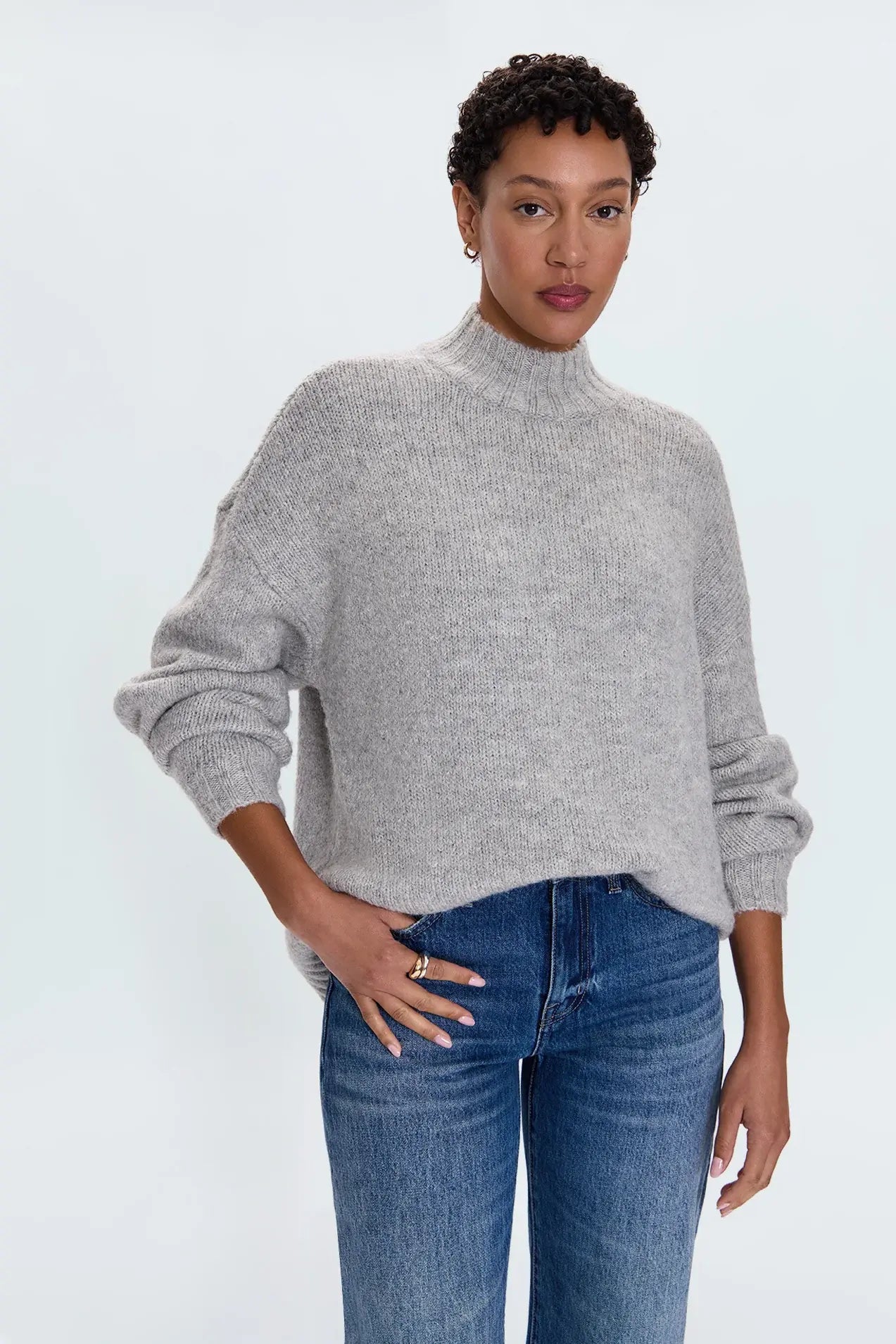 CARLEN MOCK NECK SWEATER