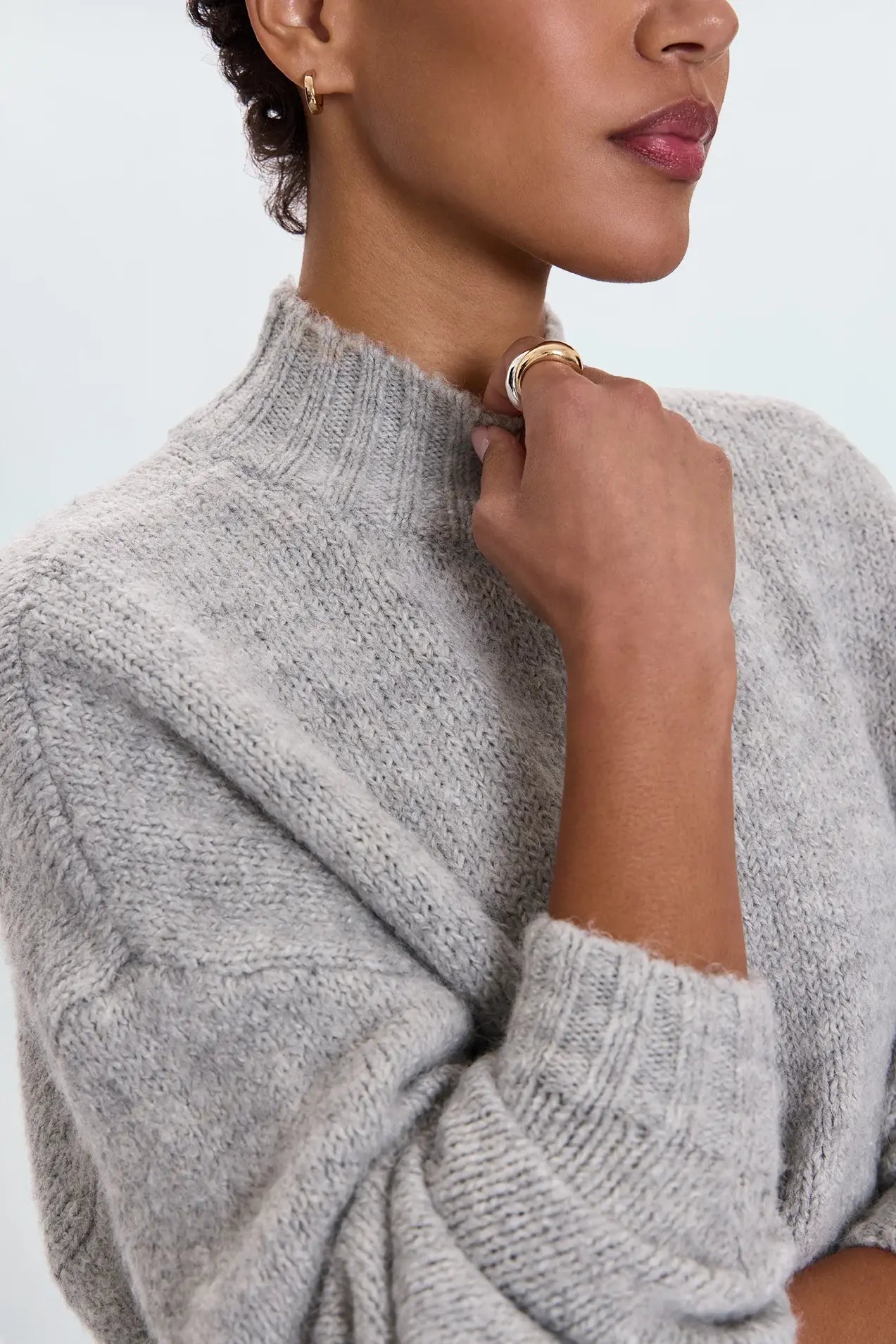 CARLEN MOCK NECK SWEATER