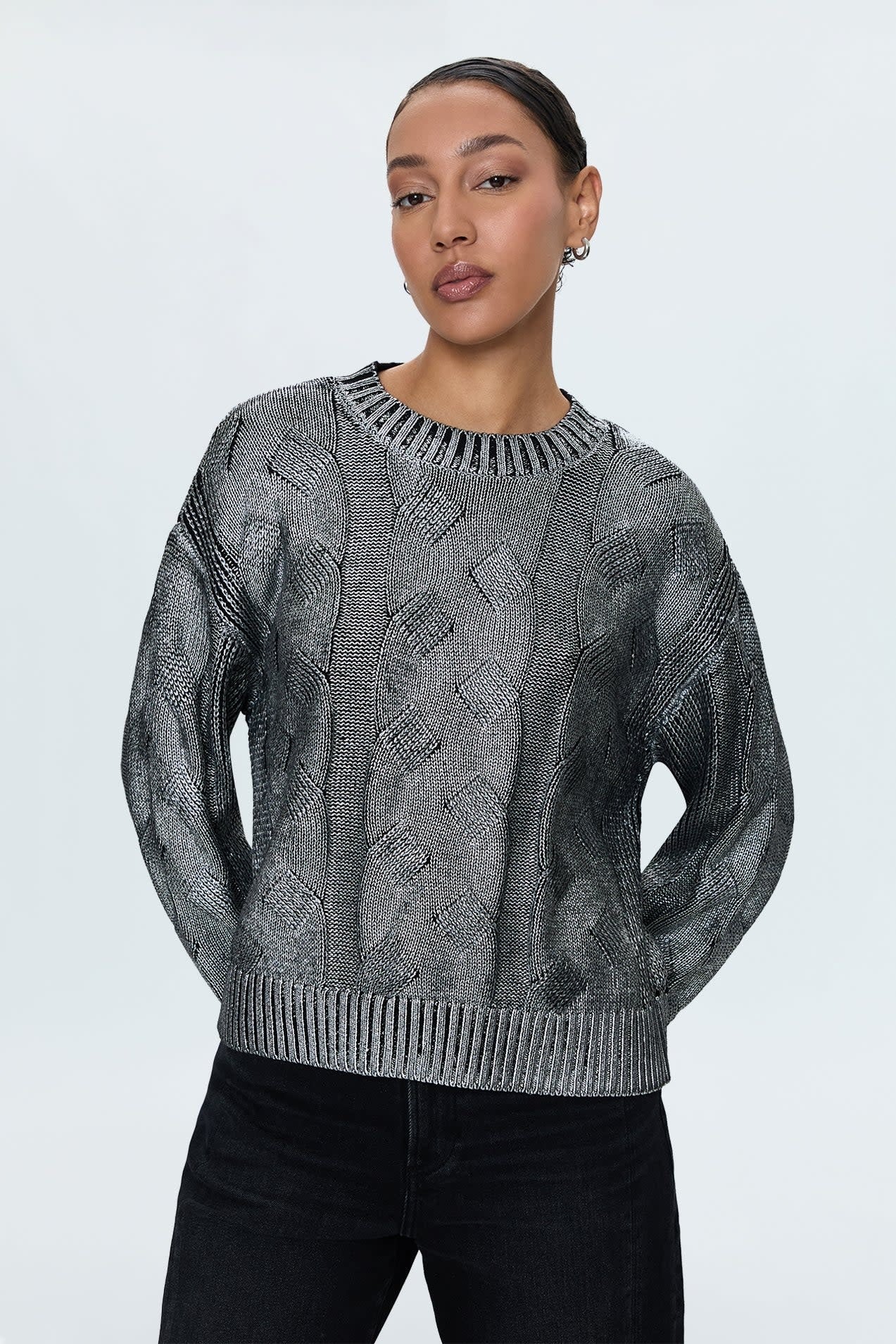 EVERLY CABLE SWEATER