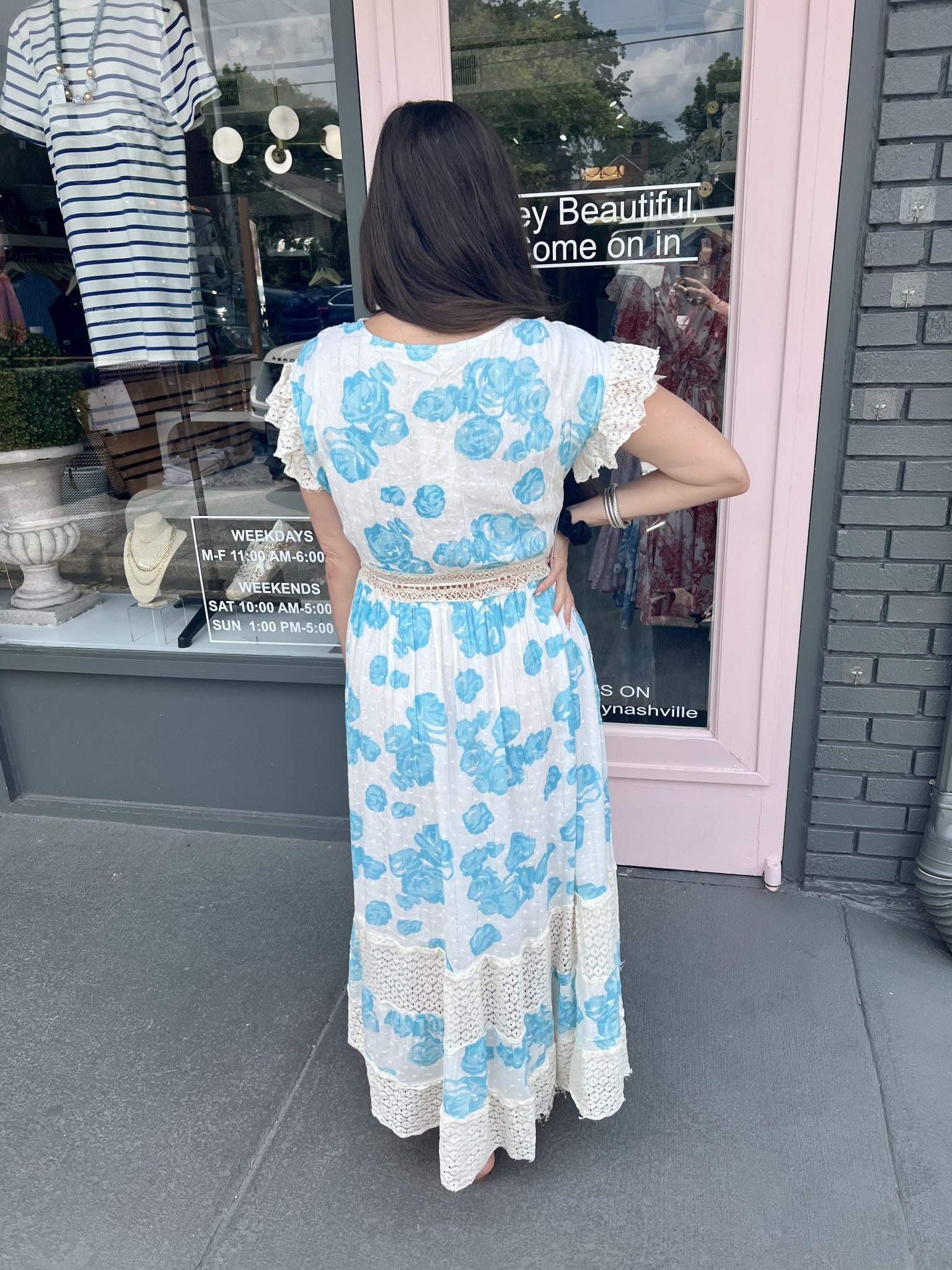 PEARL DETAIL MAXI DRESS